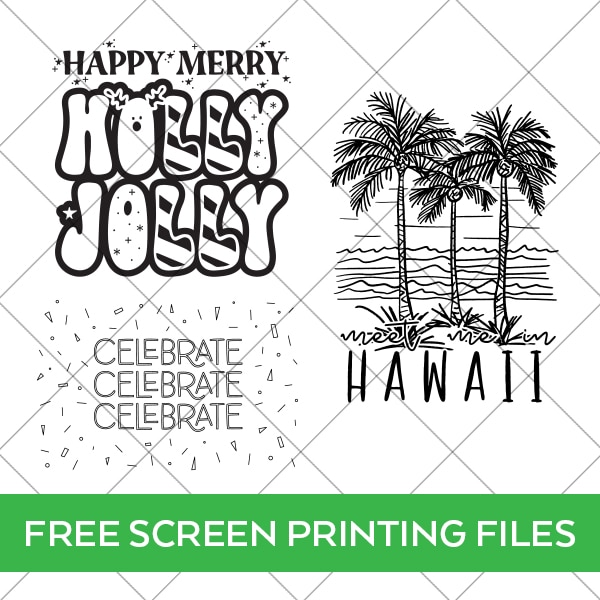 free screen printing bundle for xtool