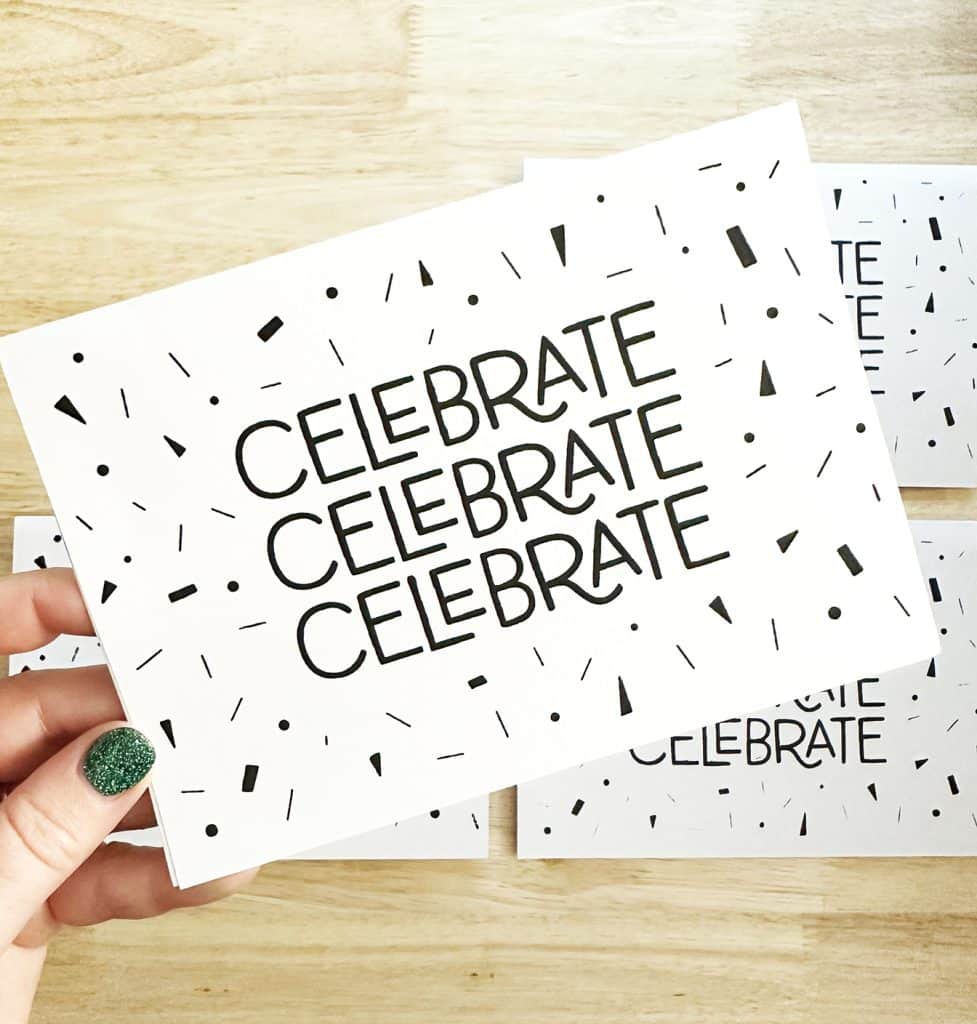 screen printed card