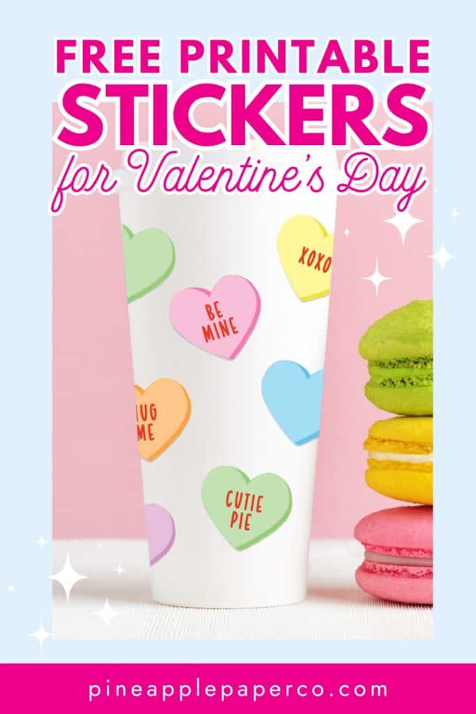 free printable conversation hearts stickers