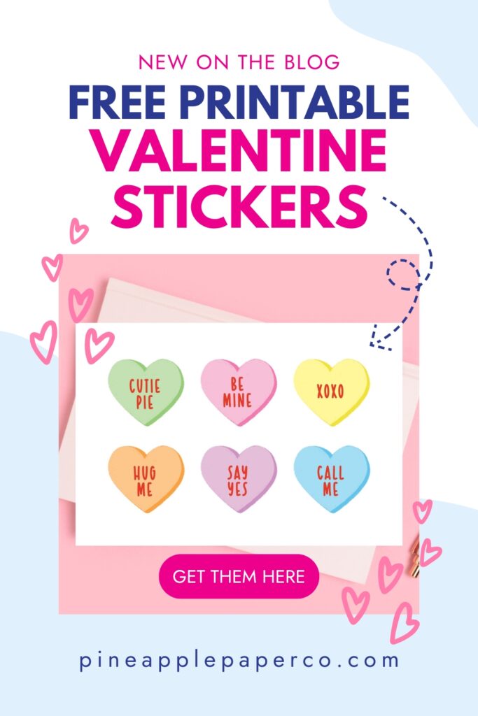 free printable conversation hearts stickers
