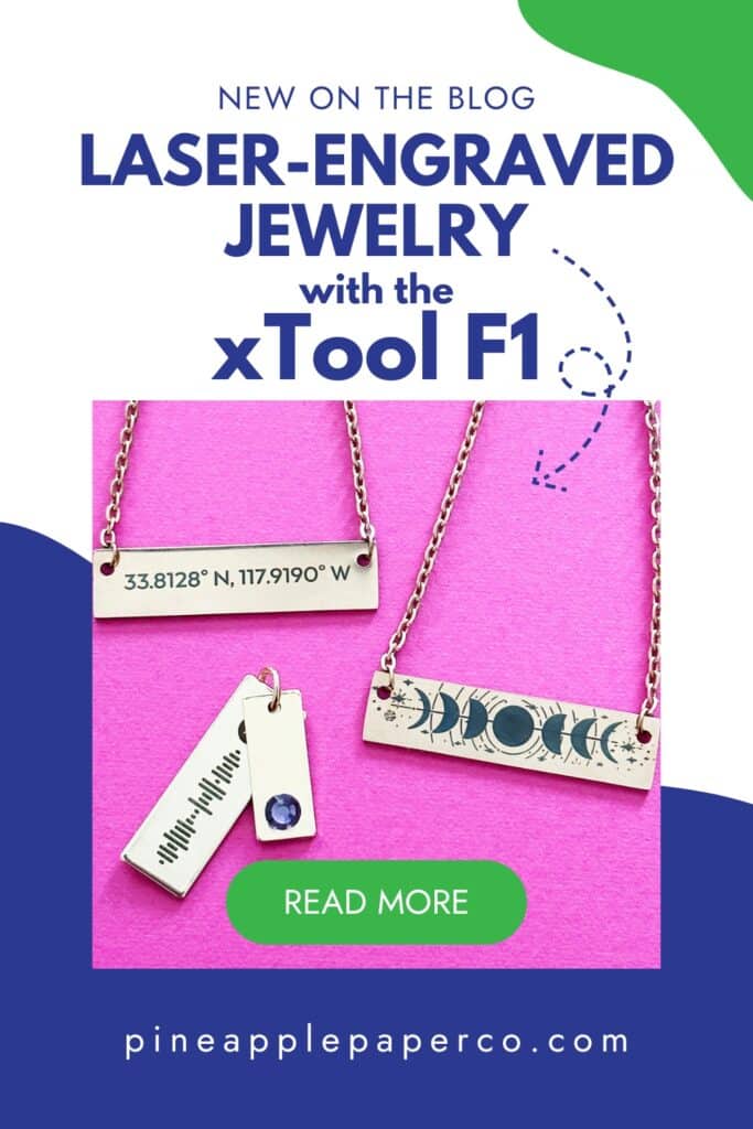 make laser engraved jewelry with xtool f1 examples