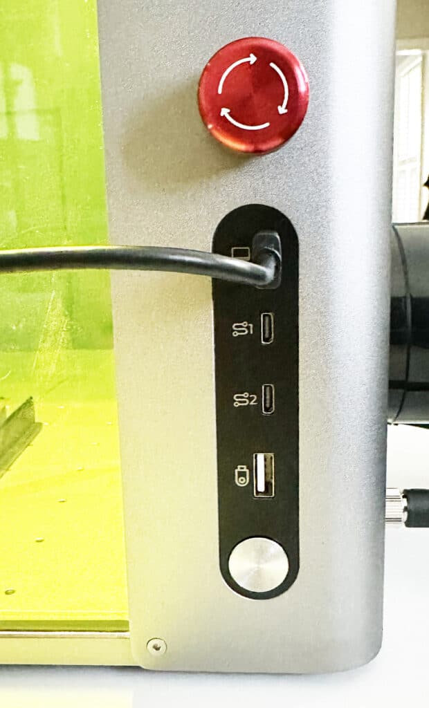 side view of f1 ultra with connection ports