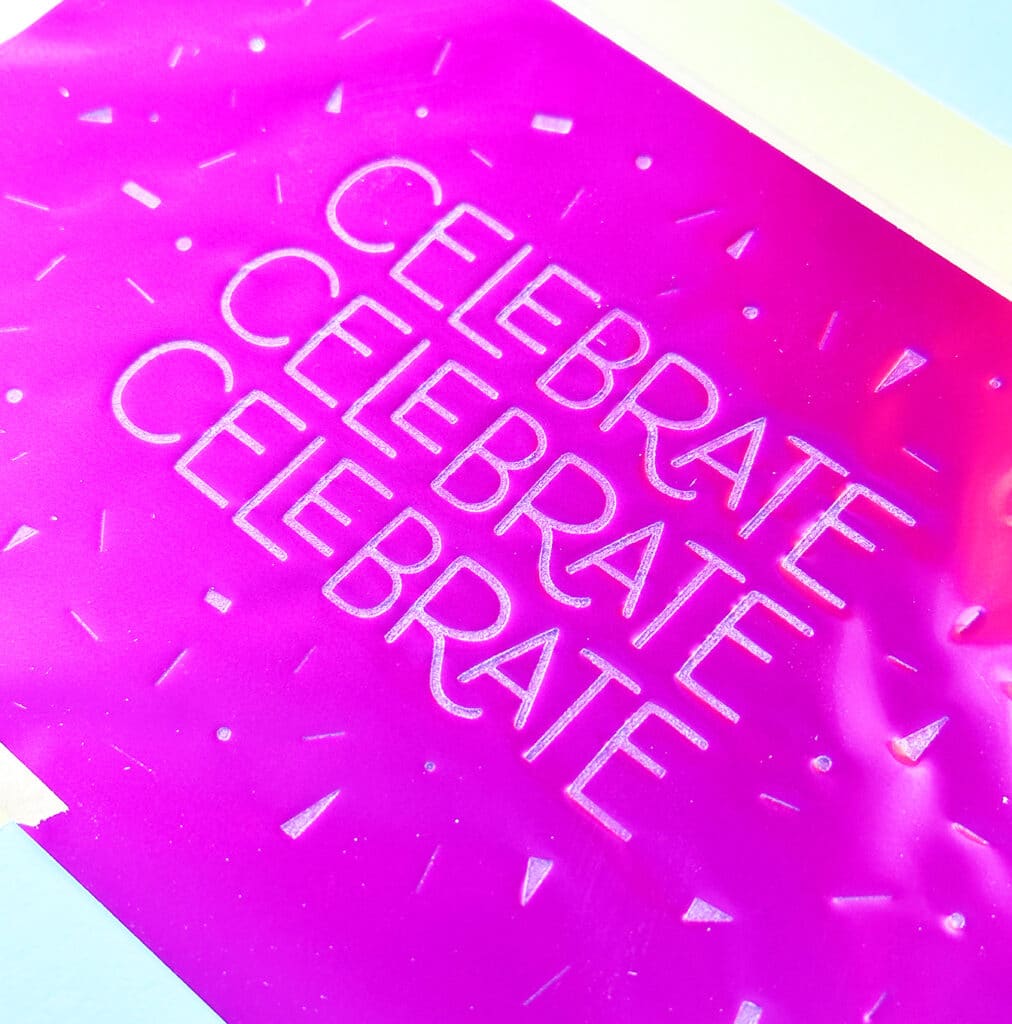 hot pink foil finished on xtool m1 ultra