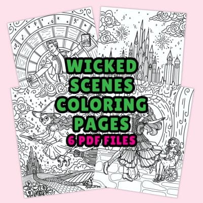 examples of hand drawn wicked coloring pages printable