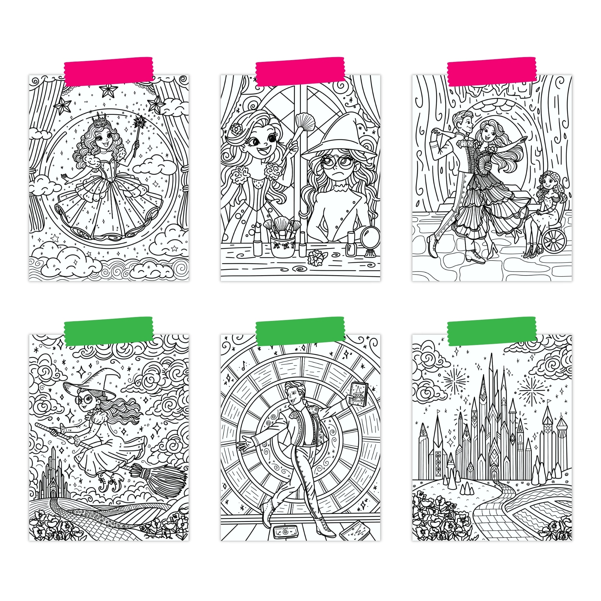examples of hand drawn wicked coloring pages printable